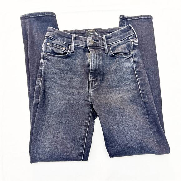 Mother High Waisted Looker Ankle Encounters At Night Denim Jeans Skinny Size 25 - Picture 4 of 10